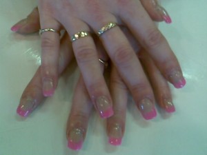pink nails